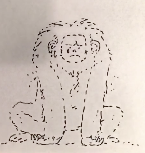 MassMICE's tweet photo. Oh my GOD @mariswicks is schooling us on environmental issues with this drawing of an orangutang dressed as "Extinction" and it is important and unexpected content - CL #MonthOfMICE https://t.co/IpsnN7xf99