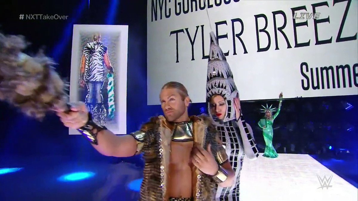 Tyler Breeze Vs Jushin LigerBeautiful flex of a booking. Presents an outside legend in a manner WWE never do, against a character that shouldn’t have even worked in opposition to it. The heat’s molten and rising, the work’s excellent, and the moments are real.IT’S STILL GOOD!