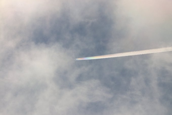虹色飛行機雲のtwitterイラスト検索結果