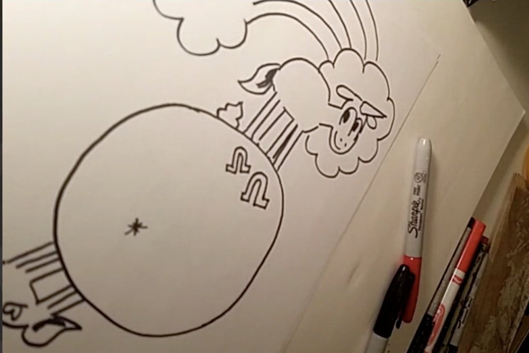 MassMICE's tweet photo. It's the unicorn Melonball's home planet by @raulthe3rd and he is waxing rhapsodic about unicorn poop right now and this is all I ever wanted in life. - CL #MonthOfMICE https://t.co/mt36YX1bH0