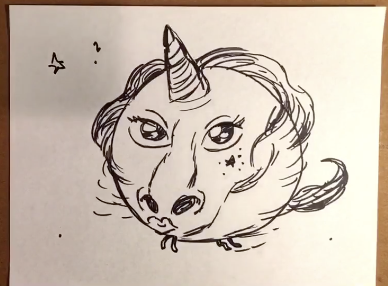 MassMICE's tweet photo. It is a beautiful sexy unicorn planet by @mariswicks and we all agree that it is cursed. - CL #MonthOfMICE https://t.co/sZ1KXI9VHI