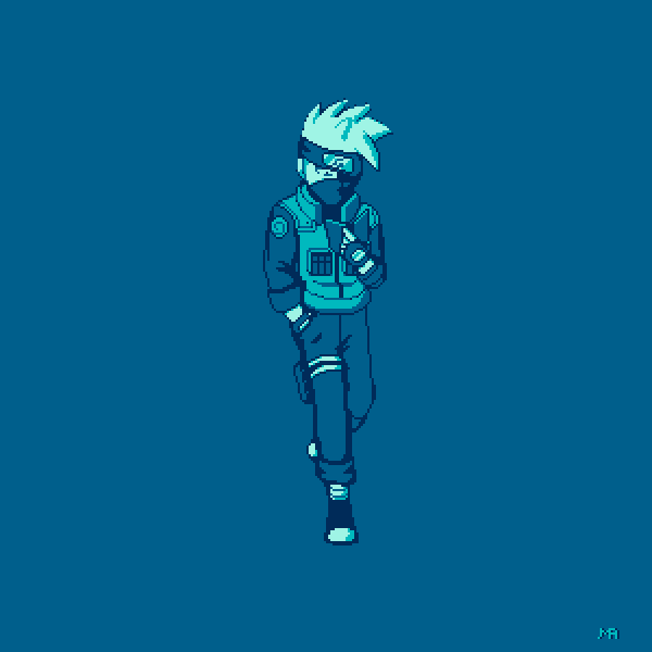 manuadvance's tweet photo. #masked ninja kakashi 

@Pixel_Dailies #pixel_dailies #pixelart #piskel https://t.co/aYobAkznzW
