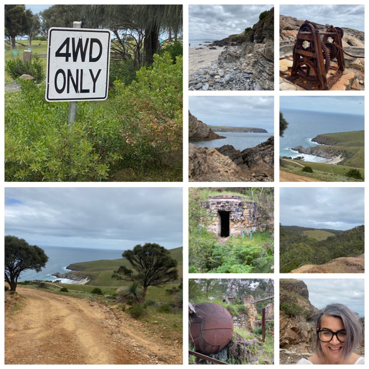 debbateman's tweet photo. Another very beautiful part of SA - Deep Creek Conservation Park and surrounds. Loving the 4WD tracks and adventures. Can’t wait to share some of these experiences with the people I love and miss. #iloveSA #Fleurieu #artefactsofthepast #parentinggapyears https://t.co/G7xllrCQ9E