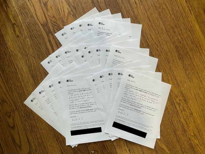 Dropped off 25 letters urging people to vote as part of @votefwd&rsquo;s #TheBigSend! My only regret is that<a href="/tag/thebigsend"class="tags"><span>#thebigsend</span></a>