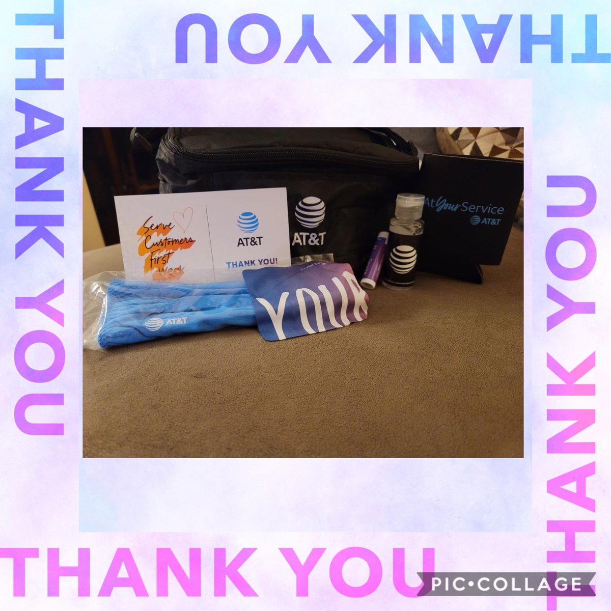 zubers05's tweet photo. Thank you @ATT for my care package!! #AttProud #StaySafeStayHealthy https://t.co/I6Qx408Kq5