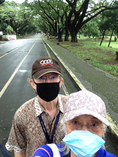 StevenRoodPH's tweet photo. #WhyIHopeWalk at the University of the #Philippines @Official_UPD campus -- in solidarity with and support for @CancerSupportSF that caught our attention with @philscamino https://t.co/UKex2a3qIY (properly masked due to continued #COVID19 restrictions) https://t.co/M8AXLMkSQ5