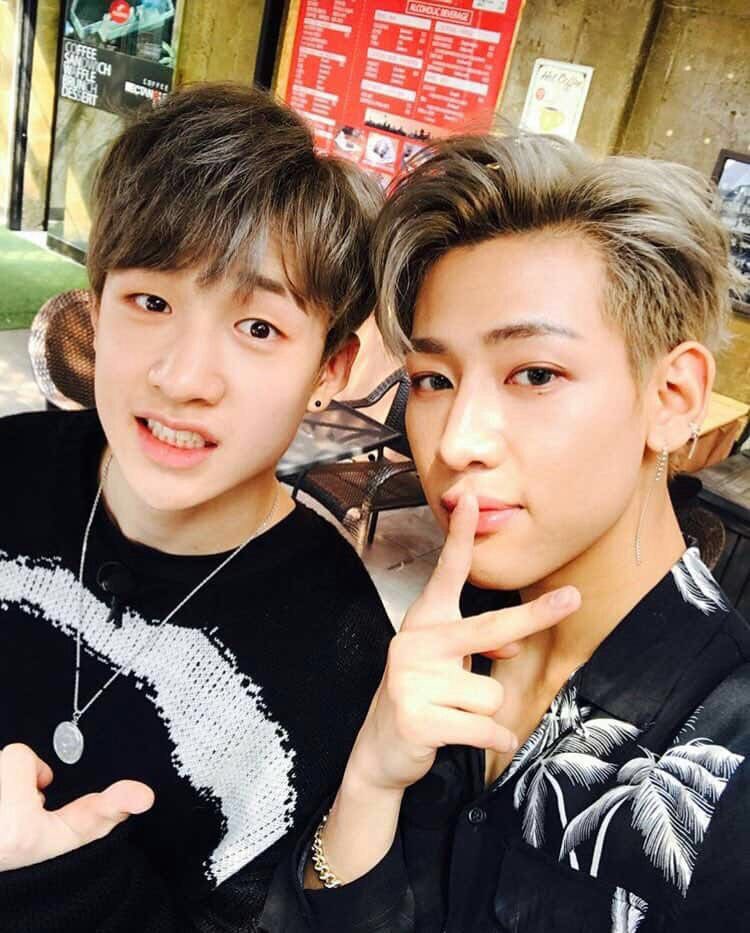 bambam and yugyeom from got7 trained for a long time with chan, and bambam even guest starred on skz room last month