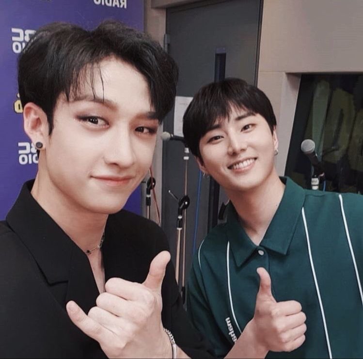 youngk from day6 aka chan’s best bro after skz ever since they were BABIES, he was special guest on chan’s room episode 60 and 75