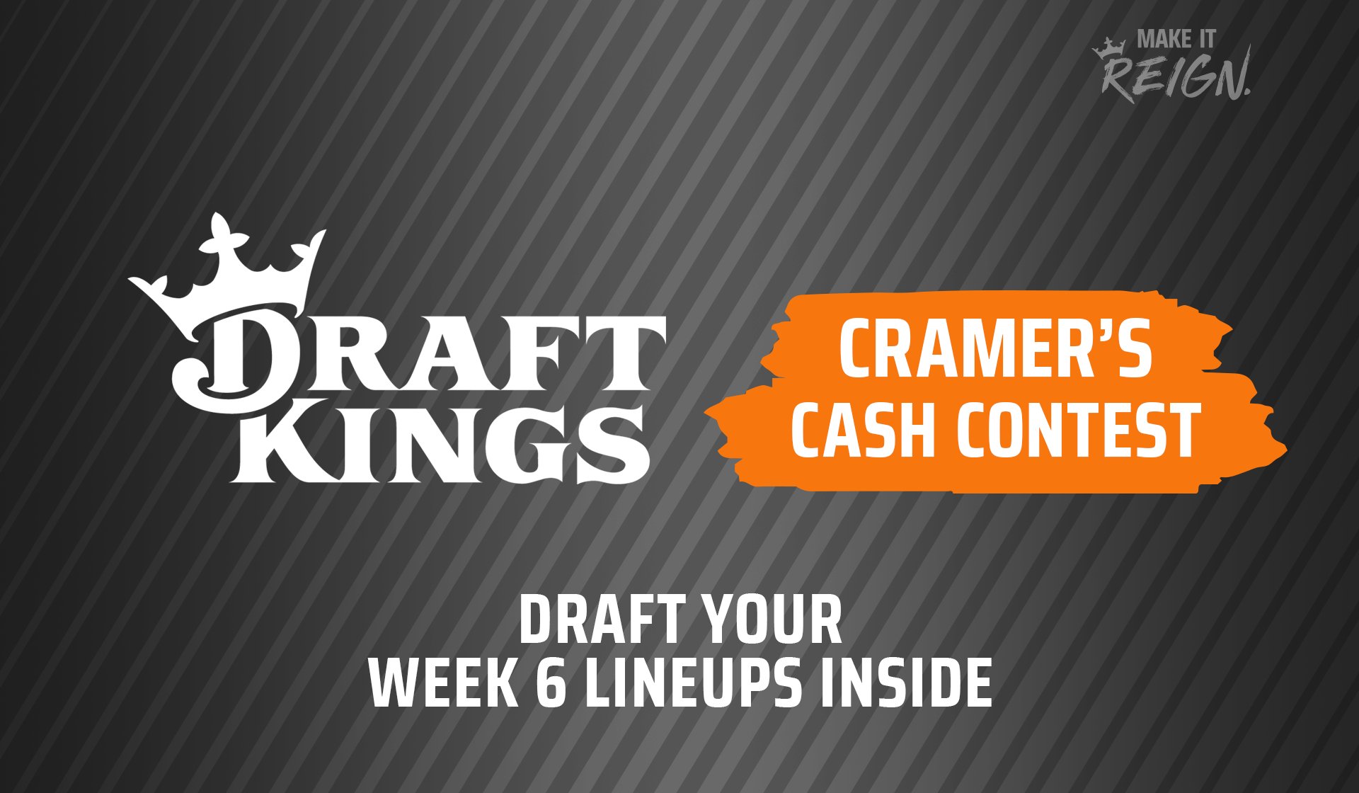 week 6 draftkings cash lineup