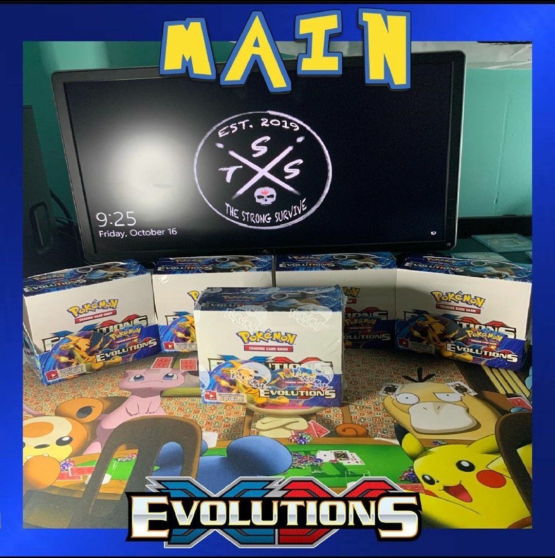 TSSGAMINGG's tweet photo. ON INSTAGRAM 
🔥XY EVOLUTIONS RAFFLE🔥
10 SPOTS/ $40 SPOT

TOP SPOT WINS 1 SEALED EVOLUTIONS BOOSTER BOX
INTERNATIONAL SHIPPING $10
US FREE SHIPPING
 —PAYMENT METHODS—
VENMO/CASH APP/PAYPAL

#pokemon #xyevolutions #loganpaul #logic #charizard #pokemoncards #pokemoncommunity https://t.co/x5kCqXj4bc
