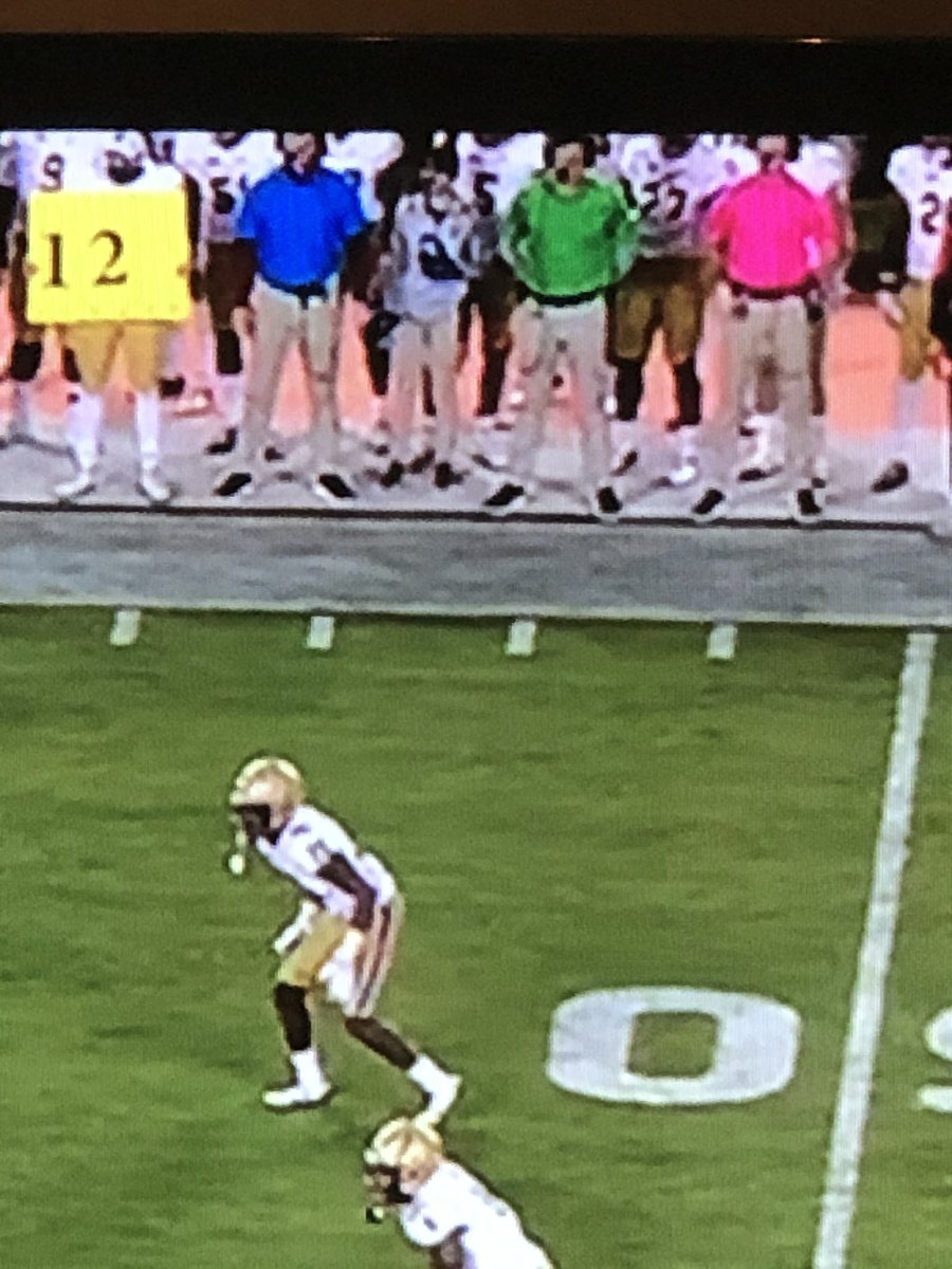 BrettWthoutFear's tweet image. Sooo can anyone explain to me why Boston College has the powerpuff girls on their sideline?