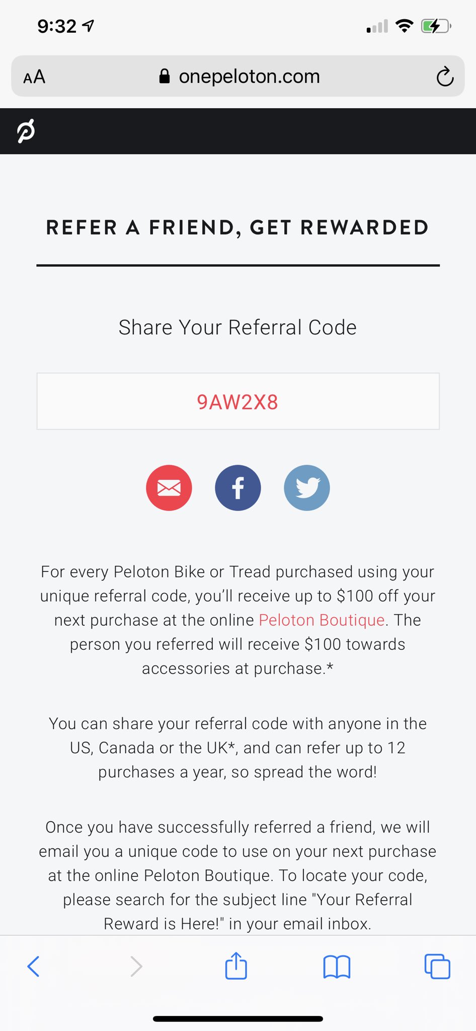 Marissa On Zoo Isle En Twitter: &quot;Use My #Peloton Referral Code To Get Your  Bike! We Both Will Get $100 In Free Accessories! #Pelotonreferral  Https://T.co/3Jwgsnyshr&quot; / Twitter