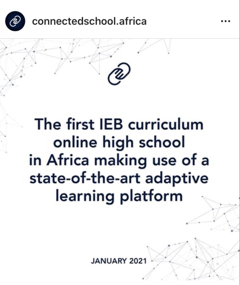 To apply for ConnectEd for Grade 10 or 11 in 2021 visit connectedschool.africa.
____________________
#connected #remotelearning #digitallearning #learnonline #ieb #learning #learnfromhome #onlineschool #schoolonline #adaptivelearning