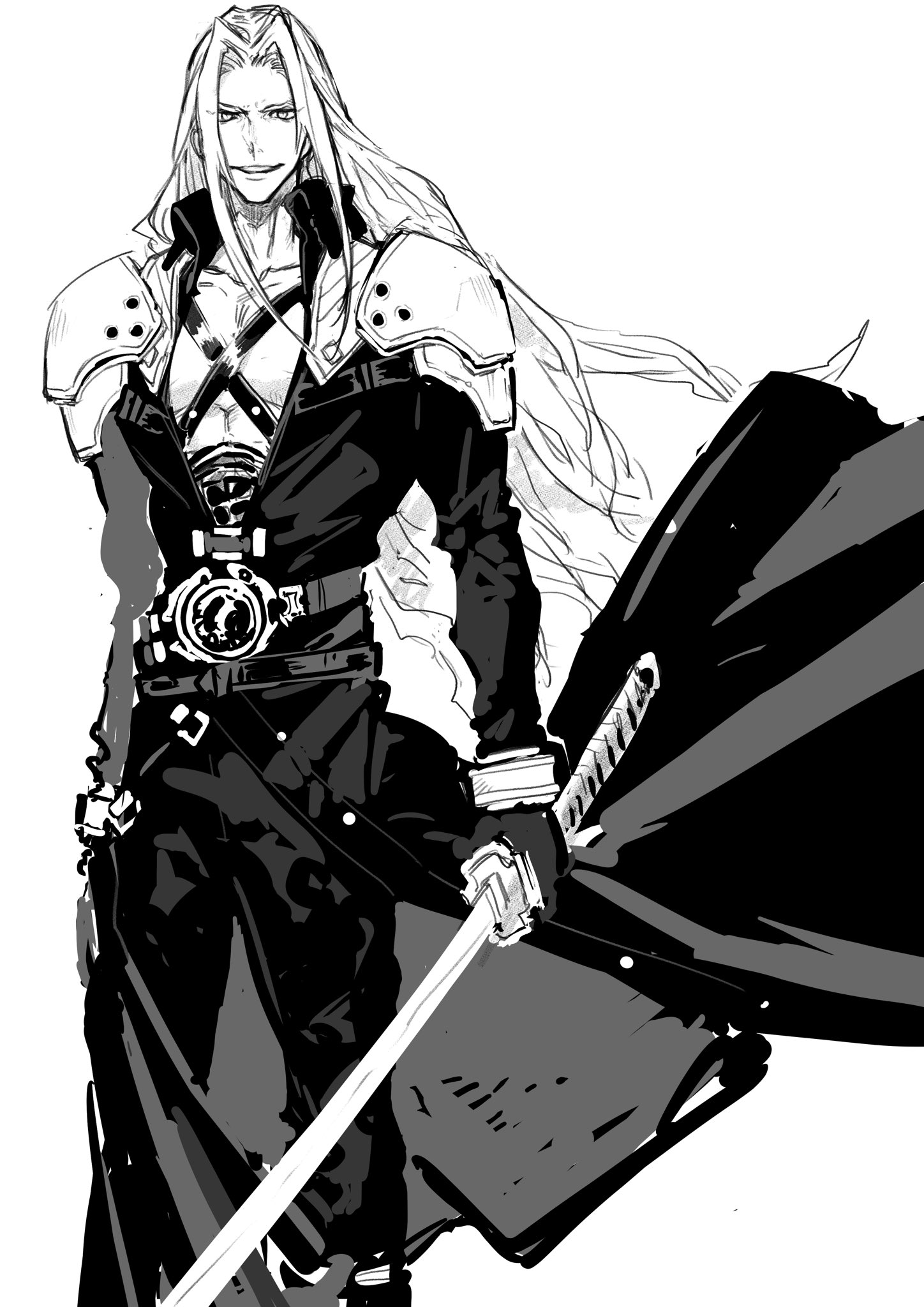 加魯魯 Lalilulelo 說點尾方老師的推特挖到一張sephiroth尾方富生tomio Ogata O2eo Plurk