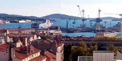 Hinderyckx_Th's tweet photo. @PortsRadeToulon  vue sur chantier pour entrepreneur innovant  ... @TVT_Innovation @RoboticsSubsea https://t.co/UxbPmN9pJl