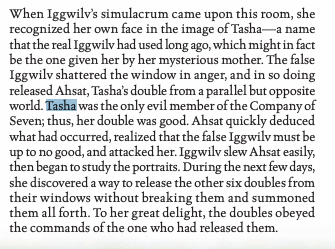 And this adventure basically specifically connects Iggwilv and Tasha as one and the same.