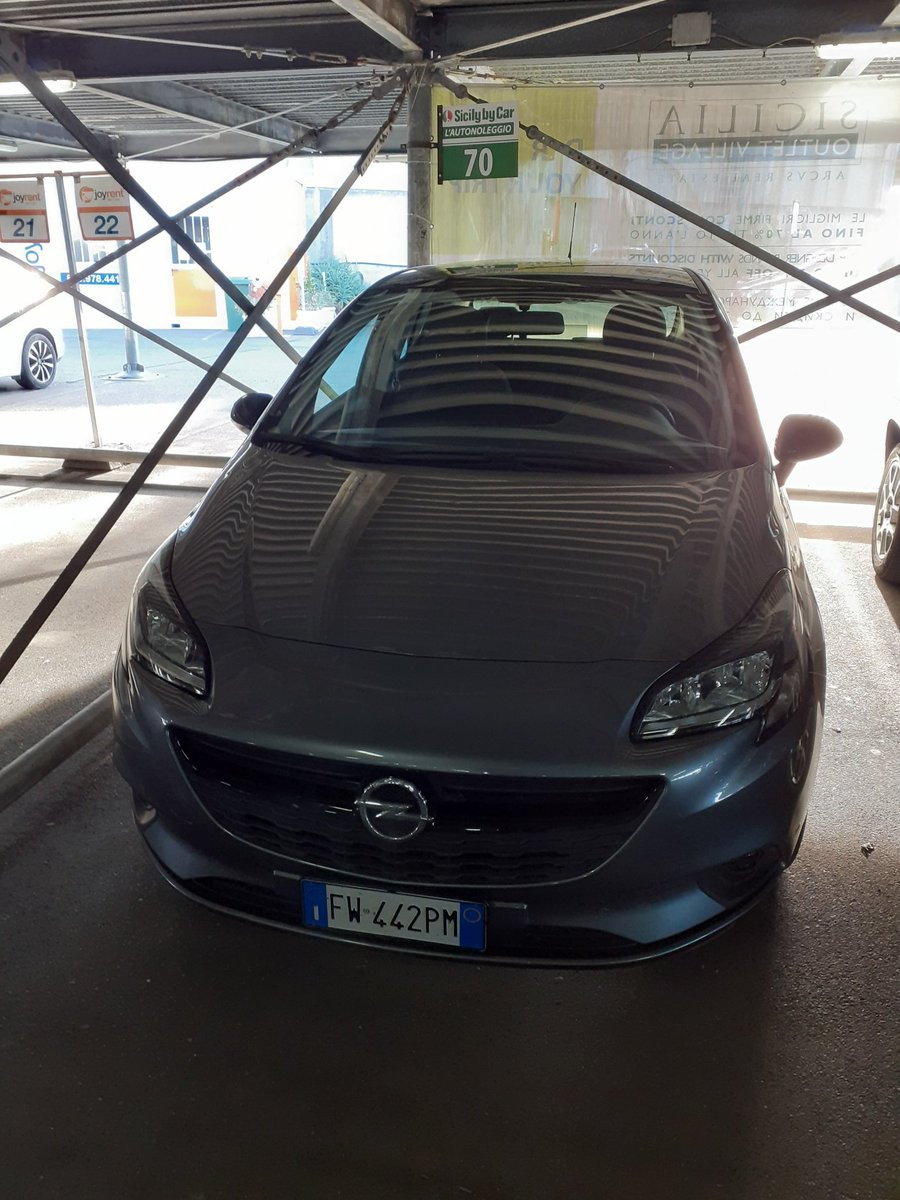 My ride for the next 30 days.Almost 1/2 than other agents.I can drop off at another airport for a 85 EUR extra charge, but I am told that if I want to extend I better comeback and do a 2nd contract, any other option involves too much red tape...2/n