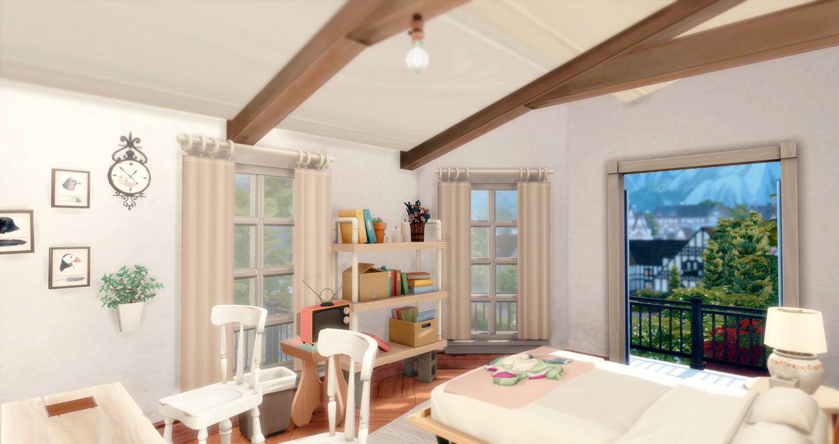 XFreezerBunnyX's tweet photo. Little preview of my build coming later. All I'm gonna say is LOFT GOALS! ππ¨π #WIP #CeilingGang #TheSims #TheSims4 #ShowUsYourBuilds https://t.co/gAIj5ETmFq
