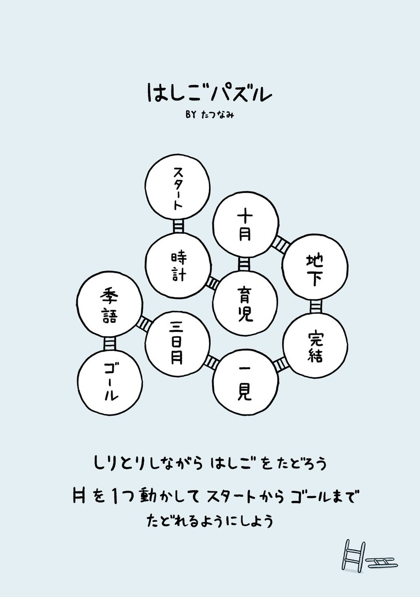 はしごパズルを作りました。 