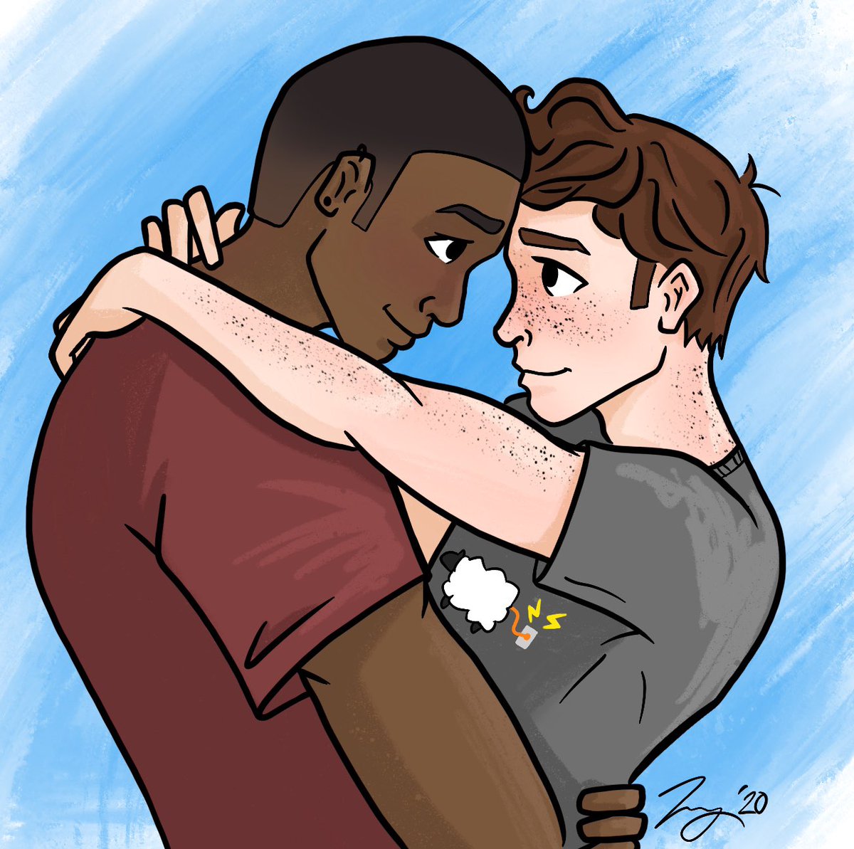 I couldn't help but draw Dex and Oli from my #PitchWars sub! 🙈

Trying out a new style here, I kind of like it!

#PWteasers #amwritingya #Olidex #TheBoyWhoFellThroughTime