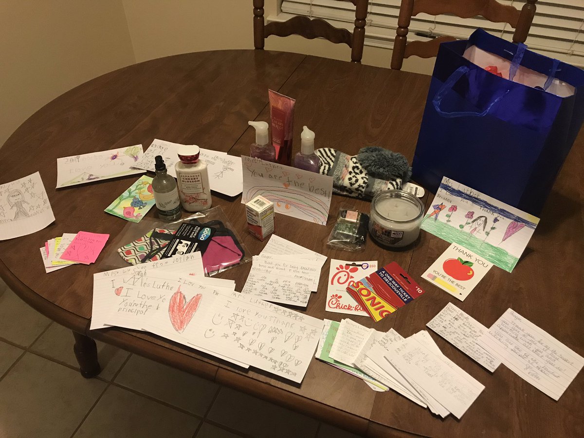 Absolutely love my staff and students! !!  They make me feel special all year long!!  I’m blessed.❤️