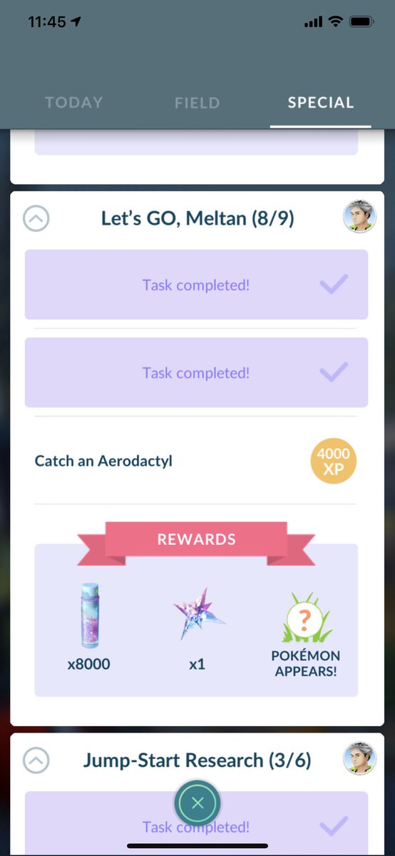 Dear <a href="/PokemonGoApp/">Pokémon GO</a> ,

Can you spawn these into the world? Because I have had this quest since Meltan launched and never found an Aerodactyl (while the quest was active).