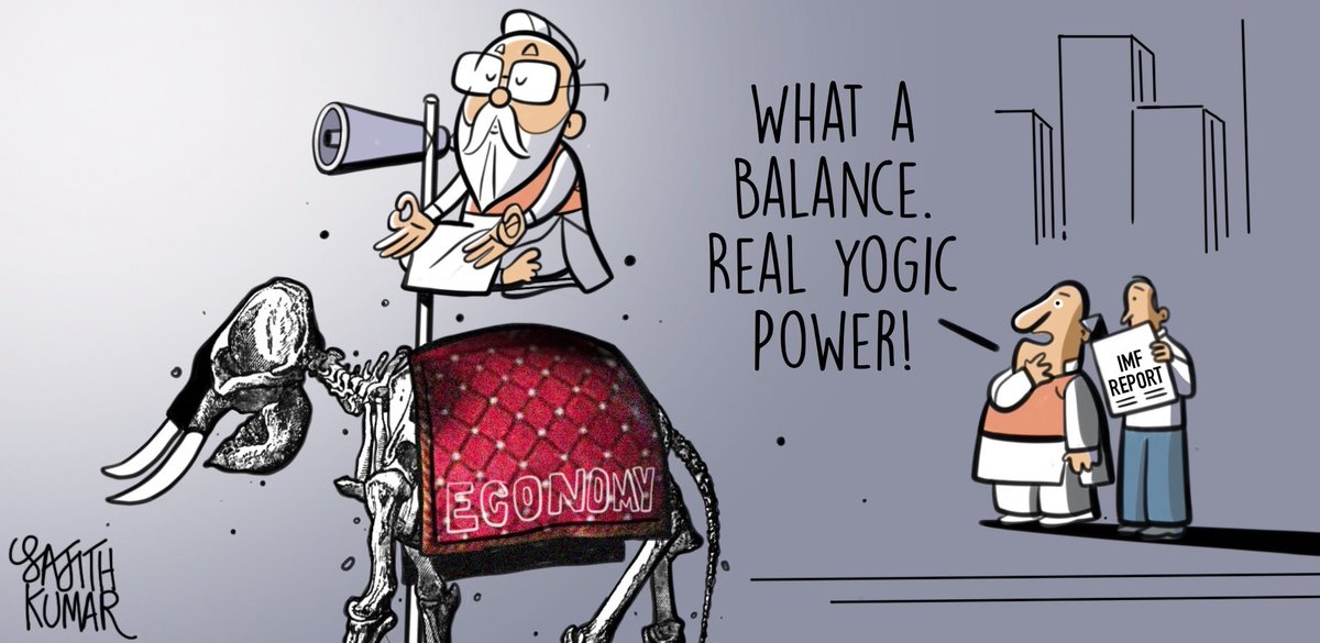 sajithkumar's tweet image. #economy #HungerIndex2020 sunday cartoon @DeccanHerald
