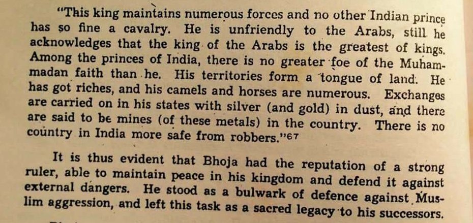 domination to this day but not India.The incomplete Islamic conquest of India irked the Caliphate so much that their Arabic Scholars like Sulaiman dubbed the man "The enemy of Islam" #RajputSamratMihirbhojPratihar