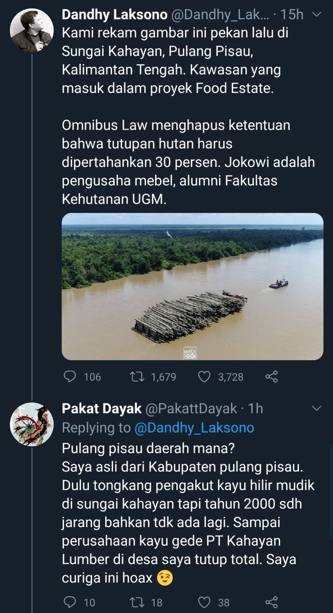 narkosun's tweet photo. Om @Dandhy_Laksono kan tinggal jawab pertanyaan @PakattDayak 

Kenapa harus main blok? 😊😁 https://t.co/KF6Ld2Avql