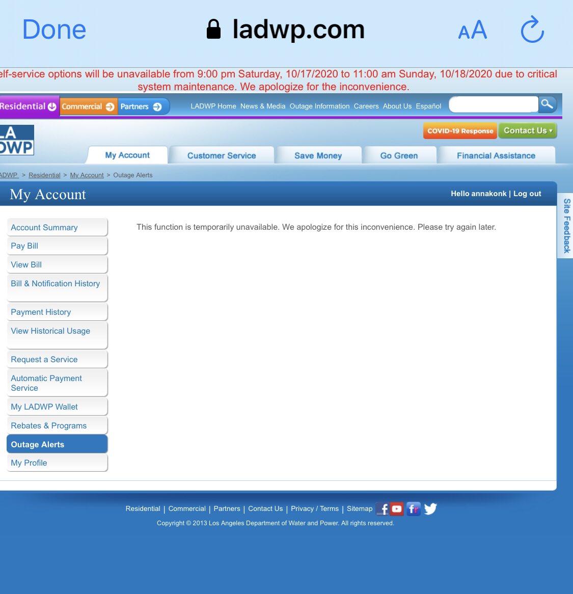 .<a href="/LADWP/">LADWP</a> the power is out in Atwater. When is it suppose to be back? Webpage is down 😭