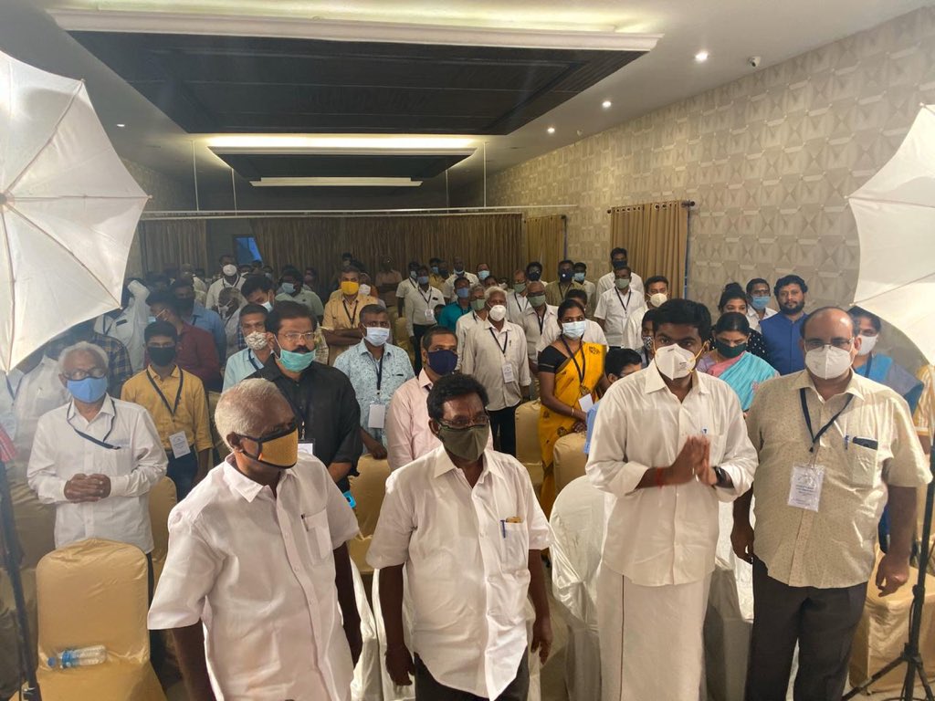annamalai_k's tweet photo. Launch of We The Leaders Foundation WTLF at Puducherry. Our mission remains the same - to inculcate volunteerism and nurture leaders. After Karur and Coimbatore, we are confident that we have committed volunteers to take this mission forward in this city. https://t.co/gSstBA1IYJ https://t.co/g1UDUV0Pgt