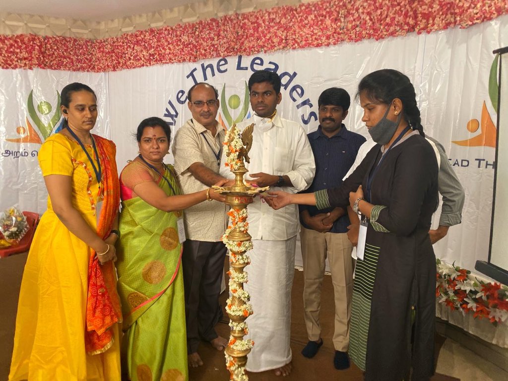 annamalai_k's tweet photo. Launch of We The Leaders Foundation WTLF at Puducherry. Our mission remains the same - to inculcate volunteerism and nurture leaders. After Karur and Coimbatore, we are confident that we have committed volunteers to take this mission forward in this city. https://t.co/gSstBA1IYJ https://t.co/g1UDUV0Pgt