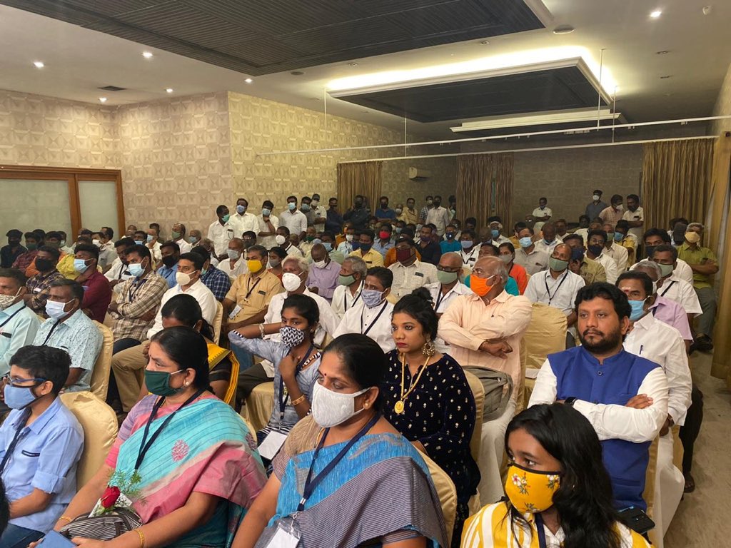 annamalai_k's tweet photo. Launch of We The Leaders Foundation WTLF at Puducherry. Our mission remains the same - to inculcate volunteerism and nurture leaders. After Karur and Coimbatore, we are confident that we have committed volunteers to take this mission forward in this city. https://t.co/gSstBA1IYJ https://t.co/g1UDUV0Pgt
