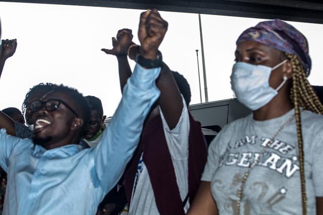 bait4love's tweet photo. As we protest, we also pray cos the battle is in physical and the spiritual. We took to the street for the #prayerwalk for the manifestation of His Grace on #Nigeria #EndSARS #EndPoliceBrutality #5of5 https://t.co/MULRftZzyS