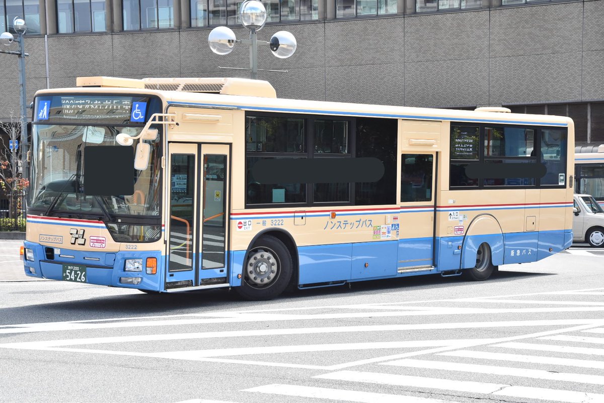 なべっちバス鉄 阪急バス3222 宝塚 神戸0か54 26 19年式の三菱ふそうエアロスターノンステップ 2kg Mp38fm で昨年導入された新車 10 18 宝塚 阪急バス