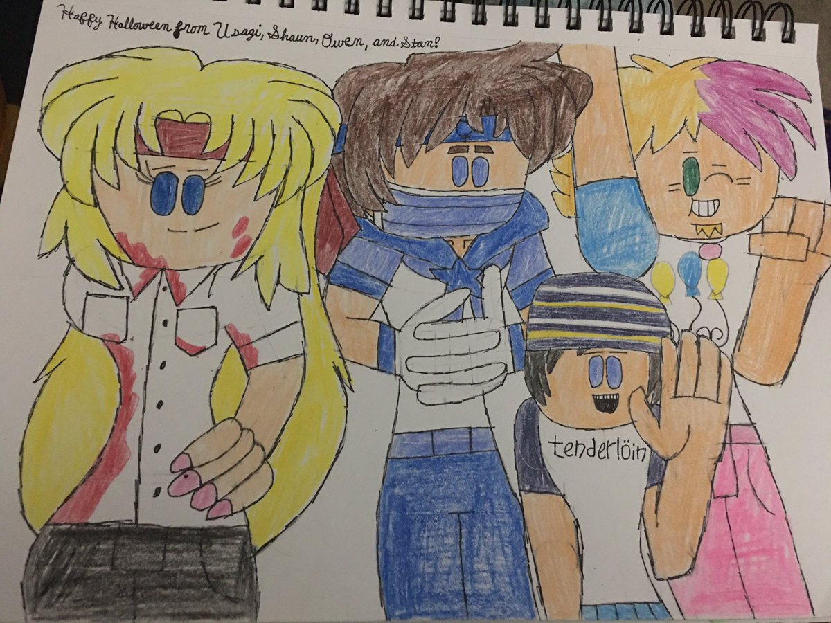 #FanArt #HappyHalloween2020 from Usagi Tsukino/Sailor Moon(#SailorMoon)(as Shaun(#ShaunoftheDead)), Dr. Shaun Murphy(#TheGoodDoctor)(as Ami Mizuno/Sailor Mercury(Sailor Moon)), Owen(#TotalDrama)(as Pinkie Pie(#MyLittlePony)), and Stan Marsh(#SouthPark)(as Tim Bisley(#Spaced)). π https://t.co/aKid0QPpVx