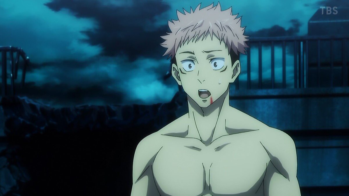 クロシバ 呪術廻戦の虎杖悠仁くん 意外とマッチョでイイ身体してる 三白眼で短髪は可愛すぎる 今期の注目株