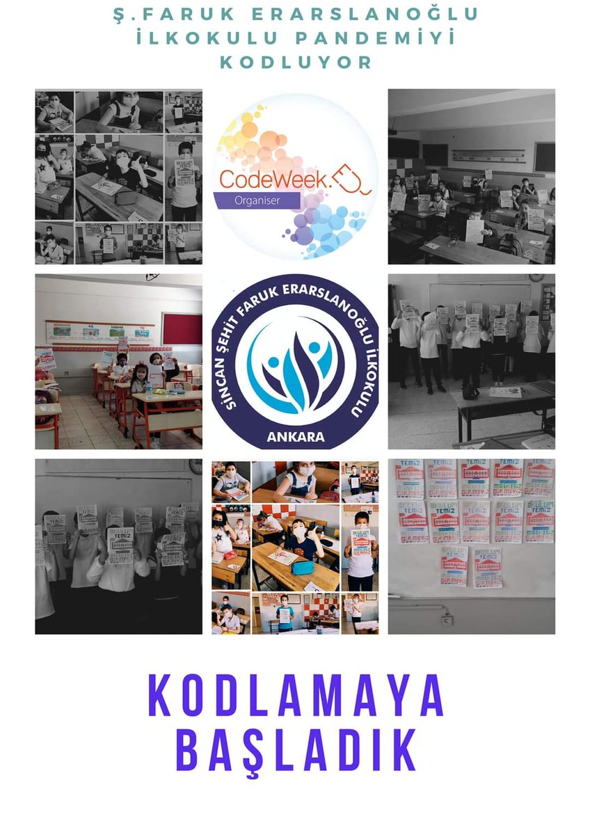 Kod Haftası kapsamında kodlama etkinliklerimize başladık🎉 #codeweek #eucodeweek
@sincanmem @MemAnkara @tcmeb @turanakpinar @ayferyildirim43 @ihsansava3 @AhmetGurselAVCI