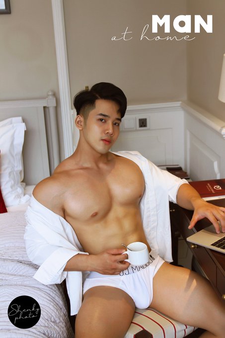 MAN at home - model : Talo Nguyen - concept by @ShenkyPhoto. Underwear @jj_malibu . More pics at https://t