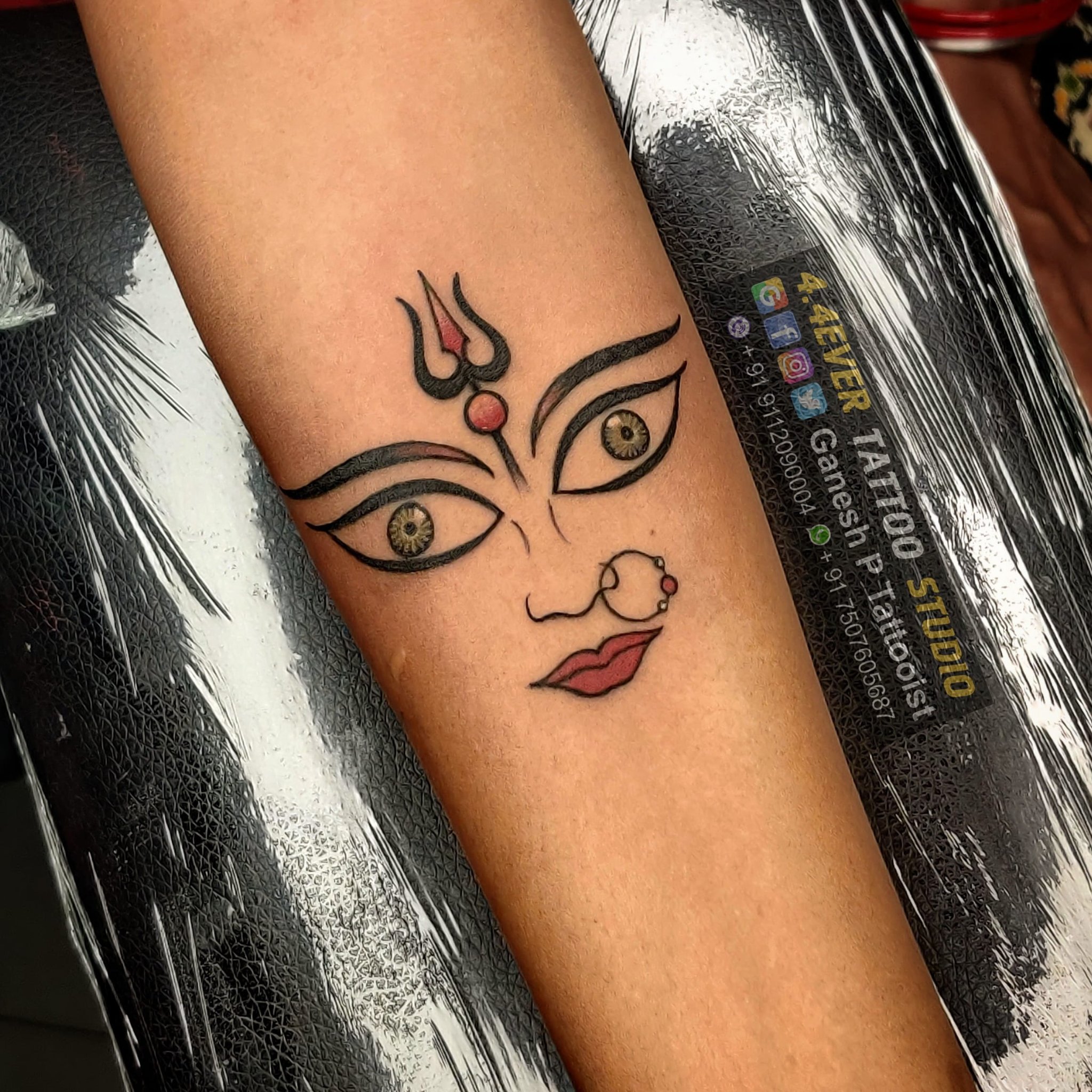 Tattoo uploaded by Red Baron Ink  Durga tattoo done by Sue  Tattoodo