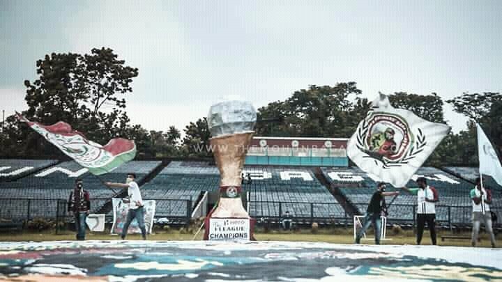 MagTriMariner's tweet photo. Few hours until @Mohun_Bagan recieves the @ILeagueOfficial 🏆
#JoyMohunBagan #Champion5 https://t.co/YpGdmiaoua