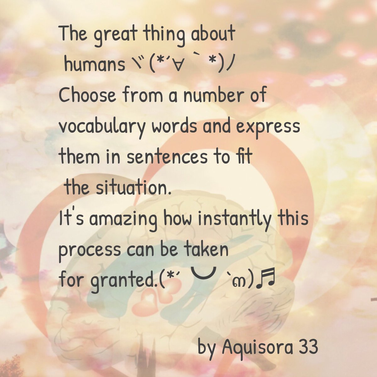 ASora33's tweet photo. What I think about when I use the AI translator♪
 #brain #drawing #graphicart #word #great https://t.co/R7Wit34dTC
