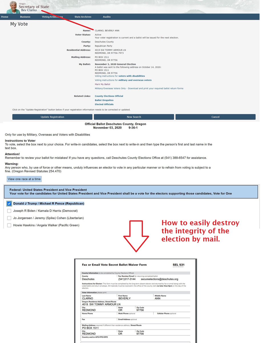 Anons are now using this “bug” to cancel votes in Oregon in real time. @CENTCOM  @FBI Don’t let the msm ignore this!!!