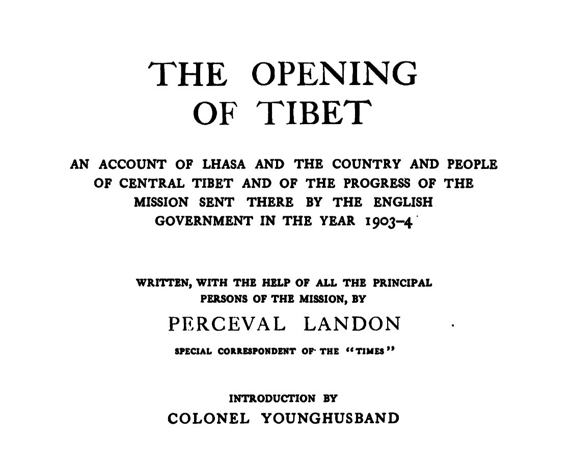 English government report on Tibet