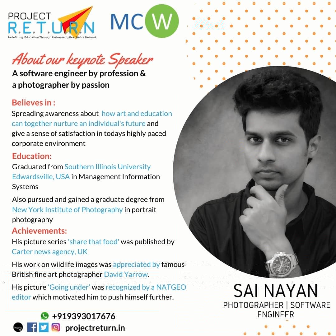 projectRTN's tweet photo. About our today's Alumni Talk speaker 🤩

To interact with our speaker join us live on fb today at 16:30 Hrs IST (GMT+05:30) onwards

@projectRTN @mcwglobal https://t.co/srFvQQZT1J