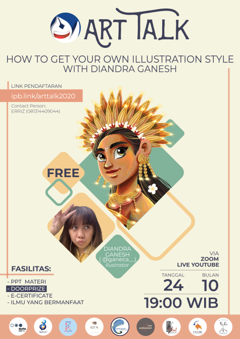 kitagambar's tweet photo. [KORPUS ART TALK: How to Get Your Own Illustration Style with Diandra Ganesh]

Haloo, mimin mau share free event buat para illustrator nihh. Event ini diadakan oleh Koran Kampus IPB menghadirkan Kak Ganesh (@ganeca__)  dengan gaya gambar yang khas! 

Tunggu apa lagi? Yuk, ikutan! https://t.co/QQUDwcdvQu