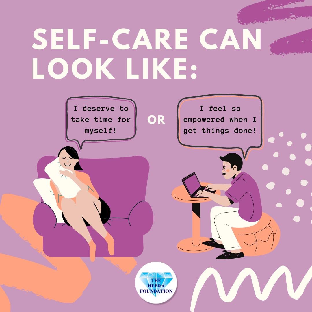 heerafoundatio's tweet photo. Self care can take many forms depending on your own needs at each given time. As long as you’re listening to, and addressing, what your needs are; you’re successfully taking care of yourself! 💎 #selfcaresunday #selfcare #selfcaretips #mentalhealthtips #wellbeing #yourneedsmatter https://t.co/SrS6YHAMEQ