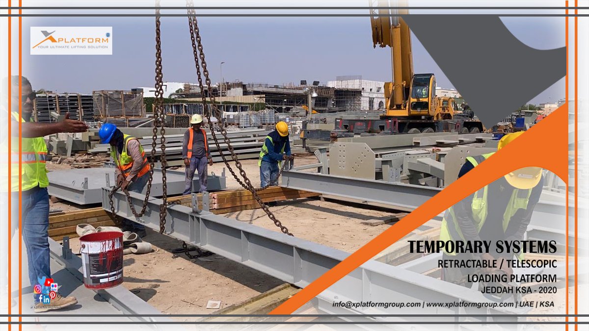 Xplatformgroup's tweet image. Temporary Systems
Telescopic/ Retractable Loading Platform
Jeddah KSA - 2020

info@xplatformgroup.com
xplatformgroup.com

#Projects2020 #xplatformprojects #cradles #bmu #scaffolding #cleaning #platform #aluminum #loadingplatform #lift #elevator #Construction #glass #uae #ksa