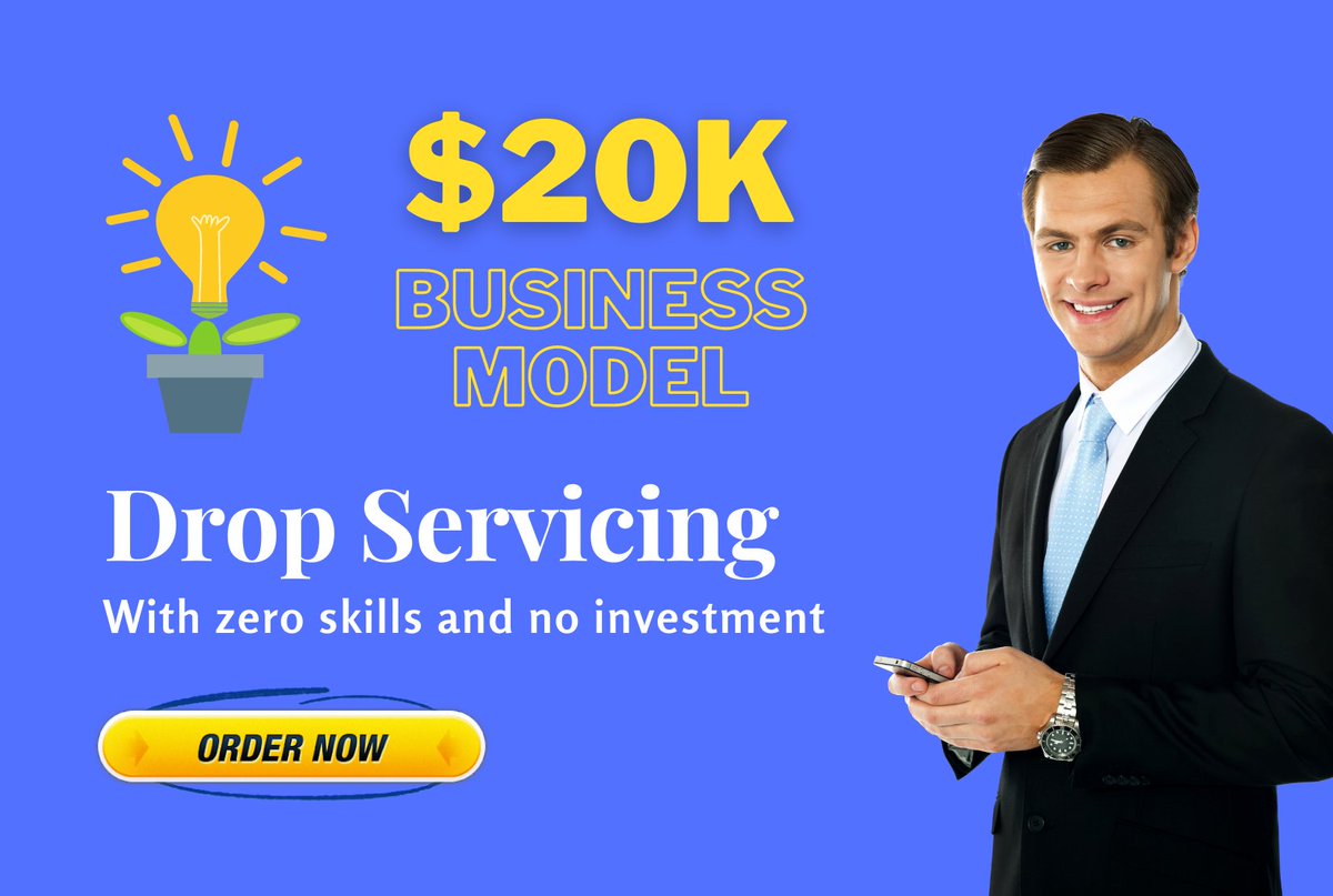 srHimel_'s tweet photo. Have you heard about #dropservice ?
In 2020 #dropservicing has become one of the 
best highly profitable business model.
Stop #dropshipping now it doesn't work anymore!
If you want to know how to start a #dropservice business in $150 DM me. Thanks. https://t.co/5MbaxUTCNG