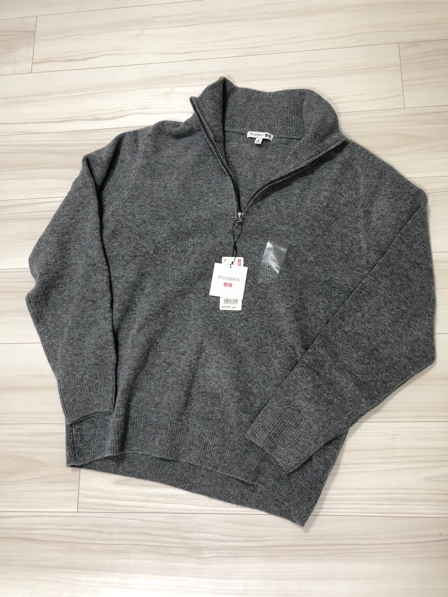 ☆セール UNIQLO and JW ANDERSON スフレヤーンハーフジップセーター